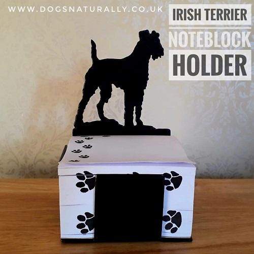 Irish Terrier Note Block Holder